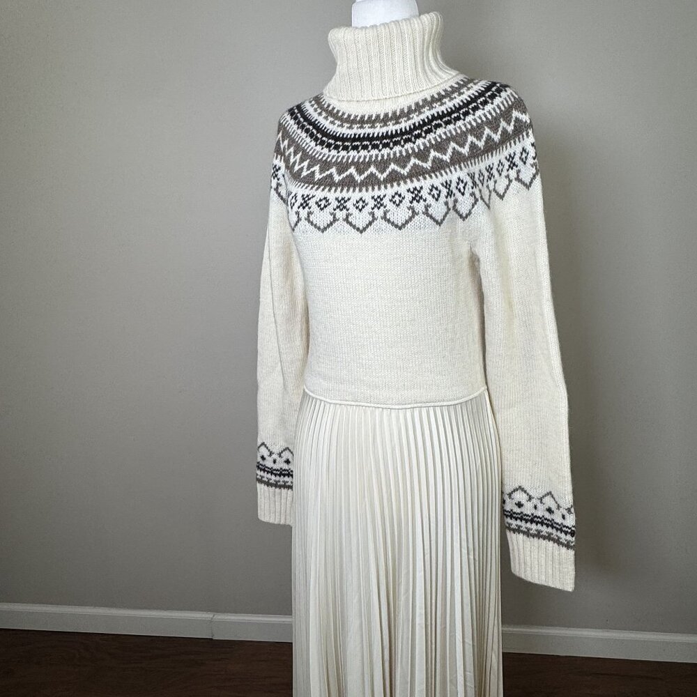 NEW Polo Ralph Lauren Womens S Luxury Turtleneck Sweater Dress Maxi Alpaca Blend - Picture 7 of 14